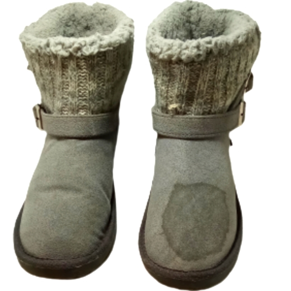 Muk LUKS Gray Boots Sz 8